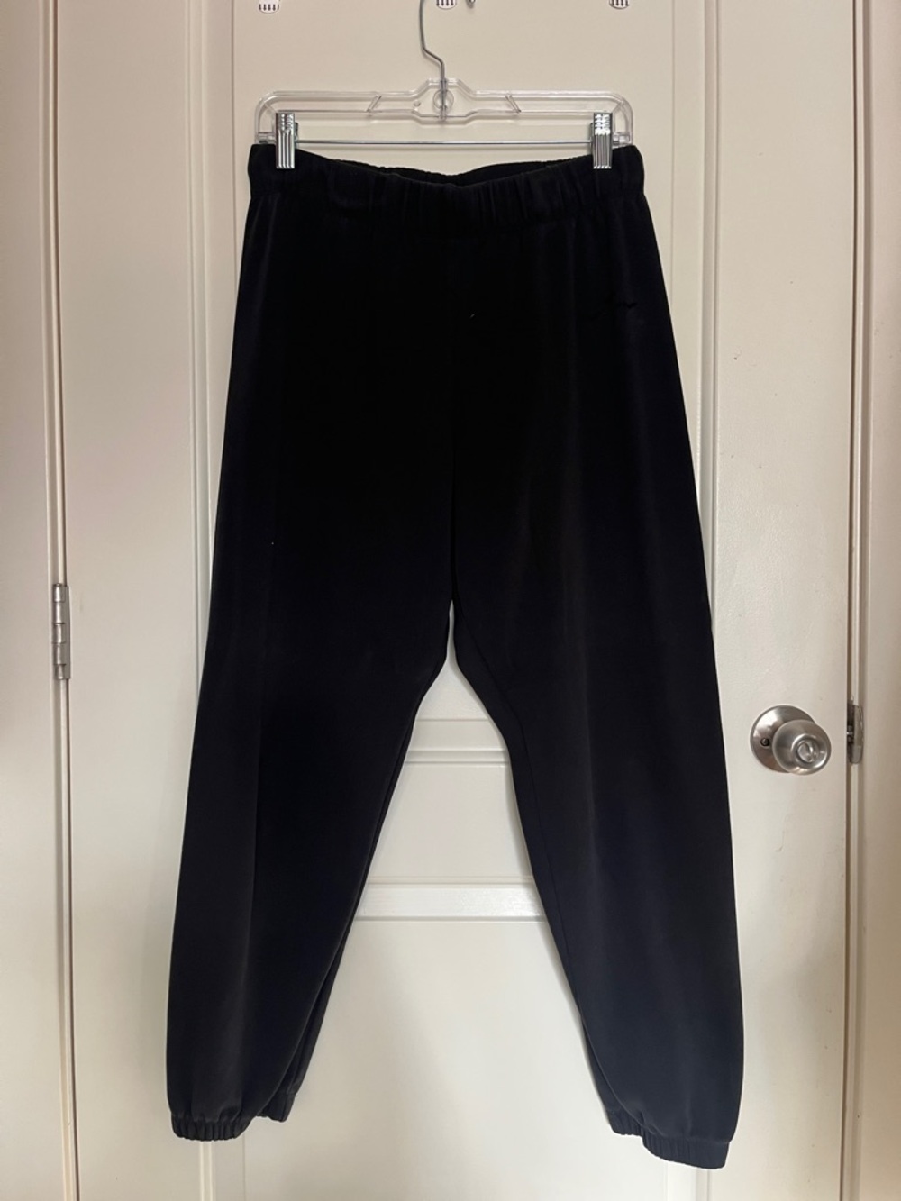 Black Women's Elastic-Waist Jogger Pants